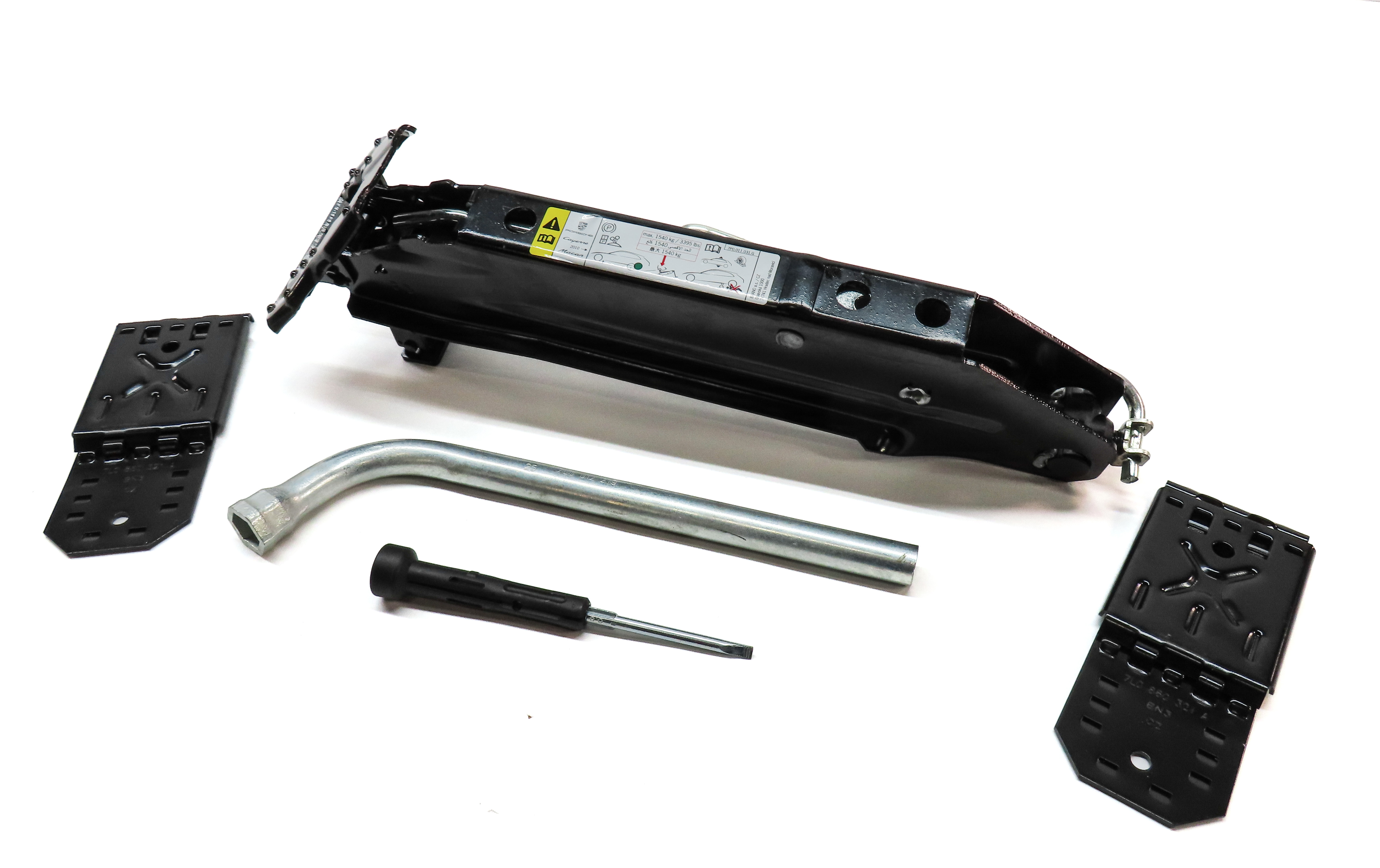 PORSCHE 11-18 CAYENNE 958 15-23 MACAN 95B SPARE TIRE JACK & LUG WRENCH TOOL KIT — exact item pictured
